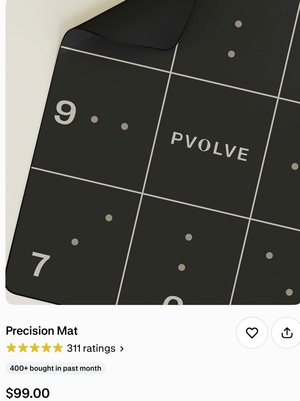 Pvolve Precision Athletic Mat Correct Placement Form Functional Fitness - Picture 6 of 8